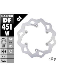 disco freno moto galfer wave fijo 220x4mm df451w
