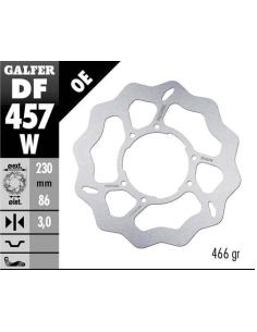 disco freno moto galfer wave fijo 230x3mm df457w