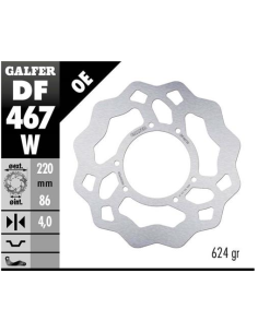 disco freno moto galfer wave fijo 220x4mm df467w