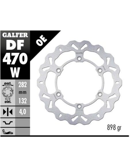 disco freno moto galfer wave fijo 282x4mm df470w