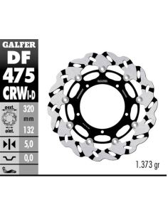 disco freno moto galfer wave flotante dcho df475c