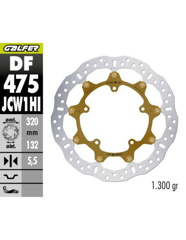 disco de freno delantero galfer df475jcw1hi floatech racing kashima 320x5 5 mm