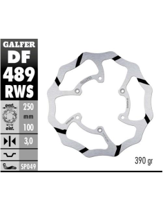 disco freno moto galfer wave fijo 250x3mm df489rws