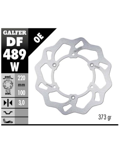 disco freno moto galfer wave fijo 220x3mm df489w
