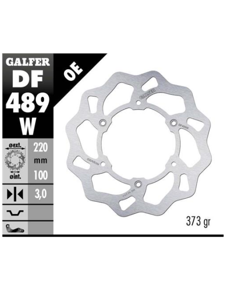 disco freno moto galfer wave fijo 220x3mm df489w