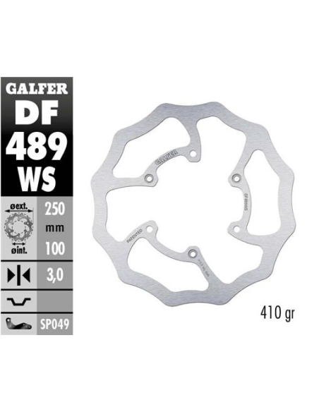 disco freno moto moto galfer wave fijo 250x3mm df4