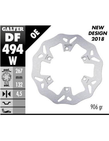 disco freno moto galfer wave fijo 267x4 5mm df494w