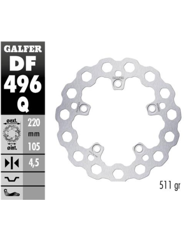 disco freno moto moto fijo galfer qubic 220x4 5mm