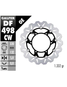 disco freno moto galfer wave flotante completo df4498cw