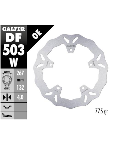 disco freno moto galfer wave fijo 267x4mm df503w