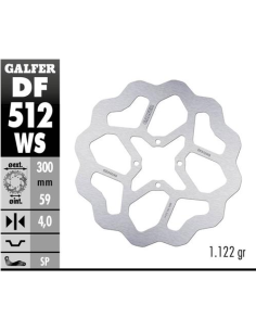 disco freno moto moto galfer wave fijo 300x4mm df5