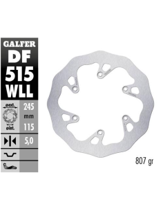 disco freno moto galder wave fijo solido df515wll