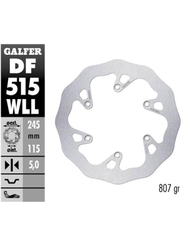 disco freno moto galder wave fijo solido df515wll