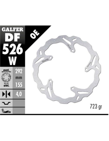 disco freno moto galfer wave fijo 292x4mm df526w