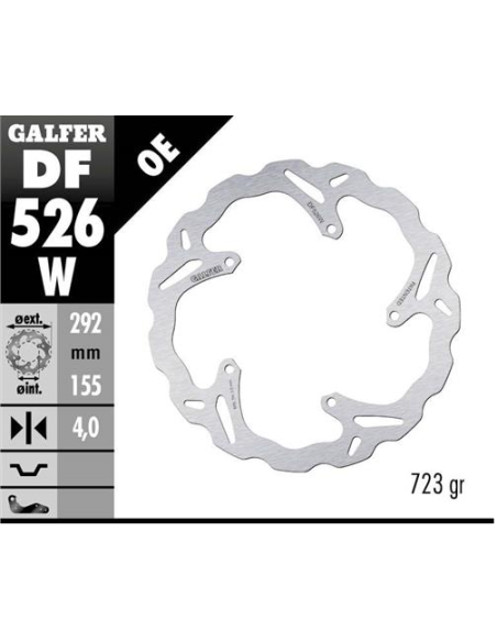 disco freno moto galfer wave fijo 292x4mm df526w