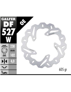 disco freno moto galfer wave fijo 230x4mm df527w