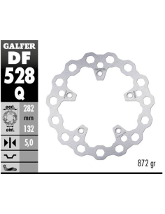 disco de freno trasero galfer df528q cubiq 282x5 mm yamaha t max 530 560