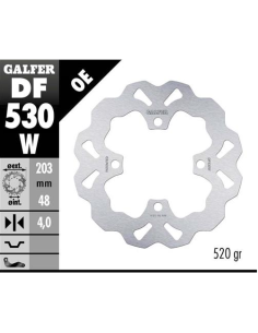 disco freno moto galfer wave fijo 203x4mm df530w
