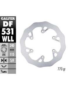 disco freno moto galder wave fijo solido df531wll