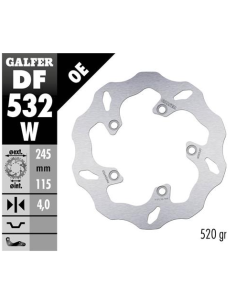 disco freno moto galfer wave fijo 245x4mm df532w