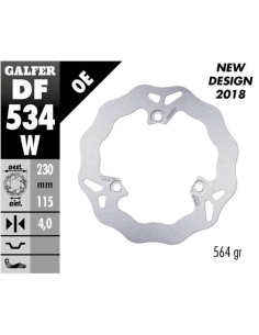 disco freno moto galfer wave fijo 230x4mm df534w