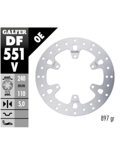 disco freno moto fijo galfer 240x5mm df551v