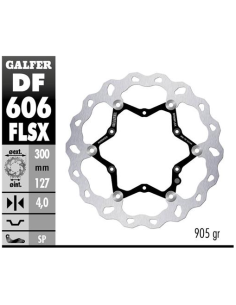 disco freno moto galfer wave flotante df606flsx