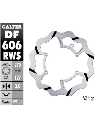 disco freno moto galfer wave fijo 270x3mm df606rws