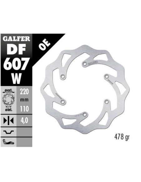 disco freno moto galfer wave fijo 220x4mm df607w