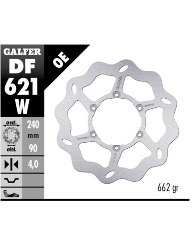 disco freno moto galfer wave fijo 240x4mm df621w