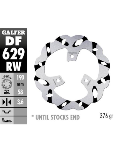 disco freno moto galfer wave fijo 190x3 6mm df629r