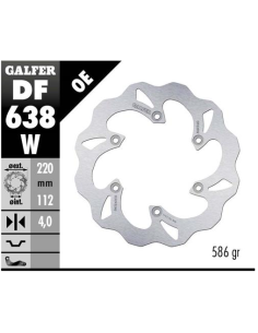 disco freno moto galfer wave fijo 220x4mm df638w