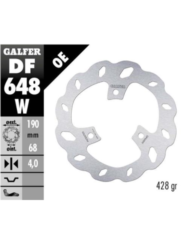 disco freno moto galfer wave fijo 190x4mm df648w