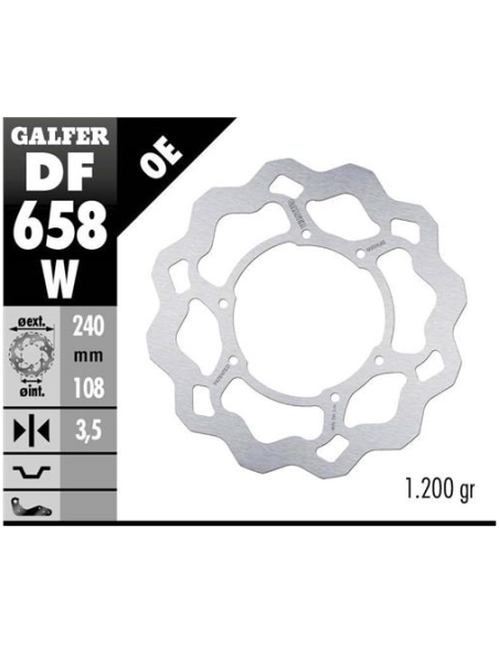 disco freno moto galfer wave fijo 240x3 5mm df658w