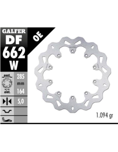 disco freno galfer df662w wave 285x5 mm bmw k75 k100 y r100 delantero o trasero segun mod