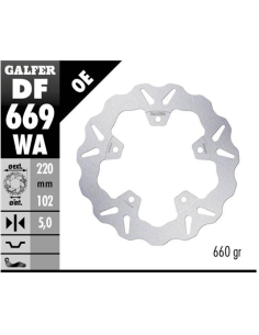 disco freno moto galfer wave fijo 220x5mm df669wa