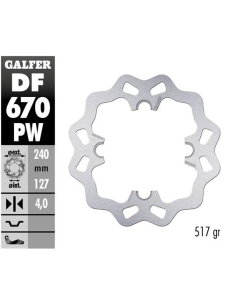 disco freno moto galfer wave fijo 240x4mm df670pw