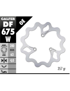 disco freno moto galfer wave fijo 200x4mm df675w