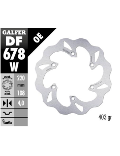 disco freno moto galfer wave fijo 220x4mm df678w
