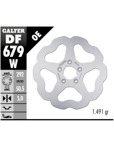 disco freno moto galfer wave fijo 292x5mm df679w