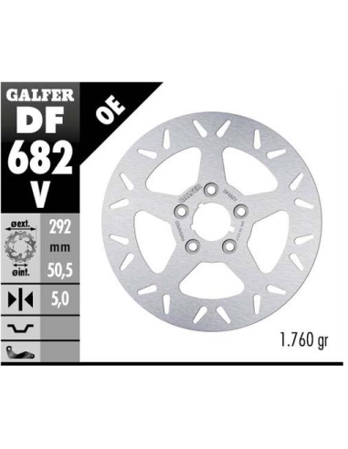 disco freno moto fijo galfer 292x5mm df682v