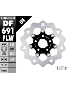 disco freno moto galfer wave flotante 254x5mm df69