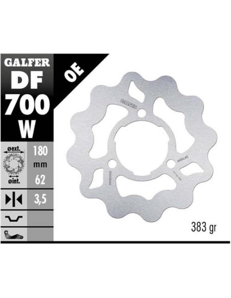 disco freno moto galfer wave fijo 180x3 5mm df700w