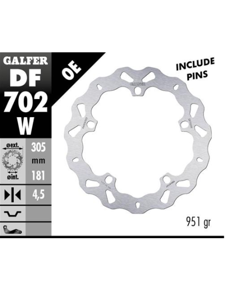 disco freno moto galfer wave fijo 305x4 5mm df702w