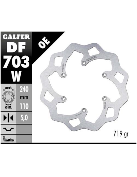 disco freno moto galfer wave fijo 240x5mm df703w
