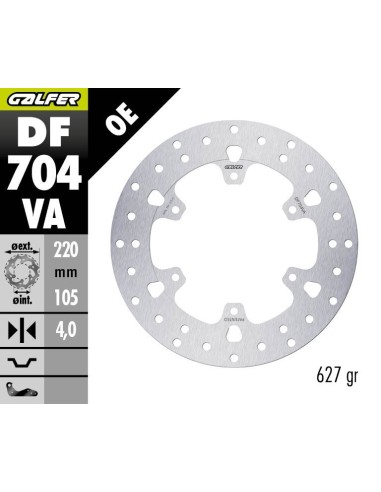 disco de freno trasero galfer df704va piaggio