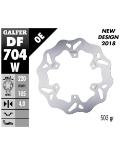 disco freno moto galfer wave fijo 220x4mm df704w delantero trasero
