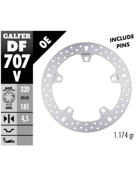 disco freno moto fijo galfer 320x4 5mm df707v
