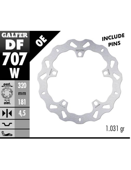 disco freno moto galfer wave fijo 320x4 5mm df707w