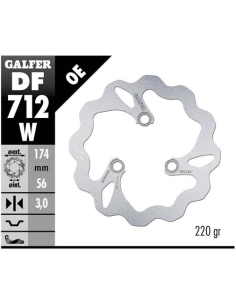 disco freno moto galfer wave fijo 174x3mm df712w